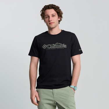  Columbia Csc Branded Peaks Erkek Siyah T-Shirt