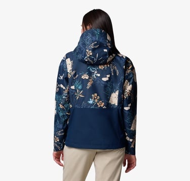 Columbia Hikebound Printed Kadın Lacivert Yağmurluk