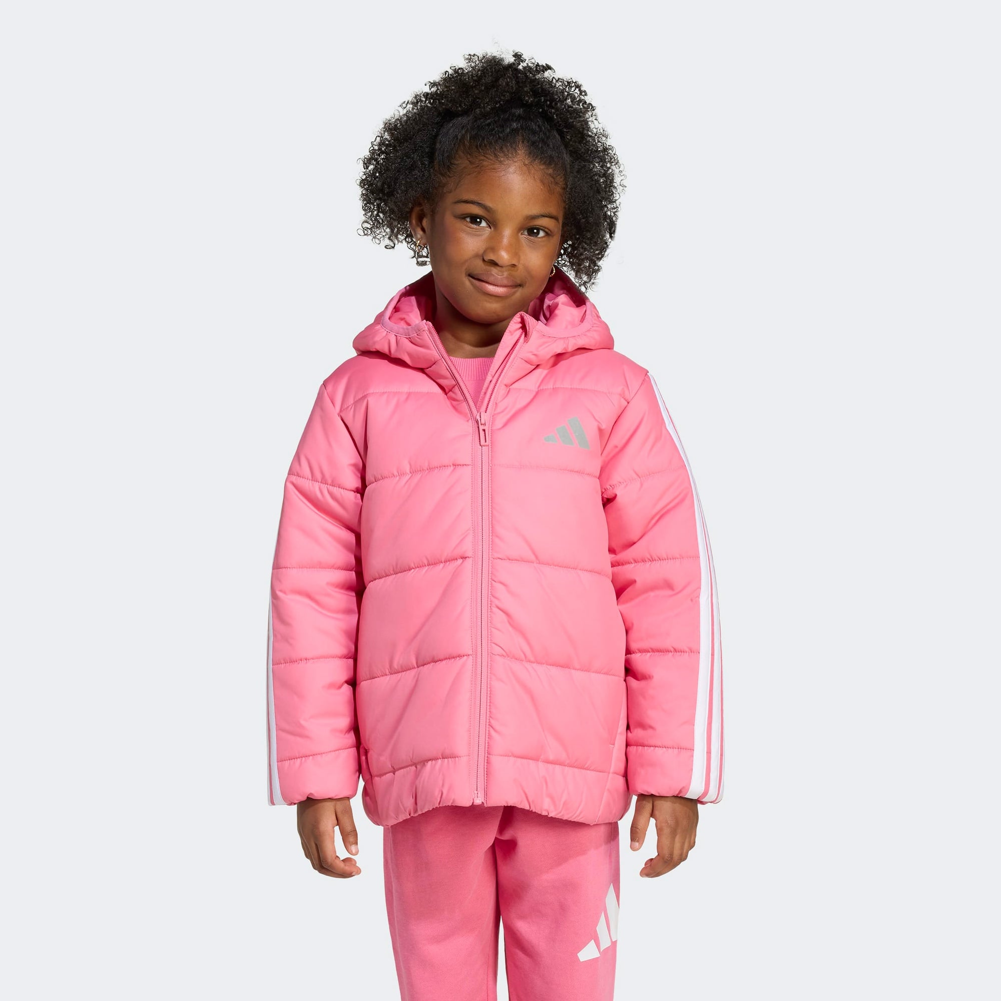 adidas Little Kids Essentials 3-Stripes Çocuk Pembe Mont