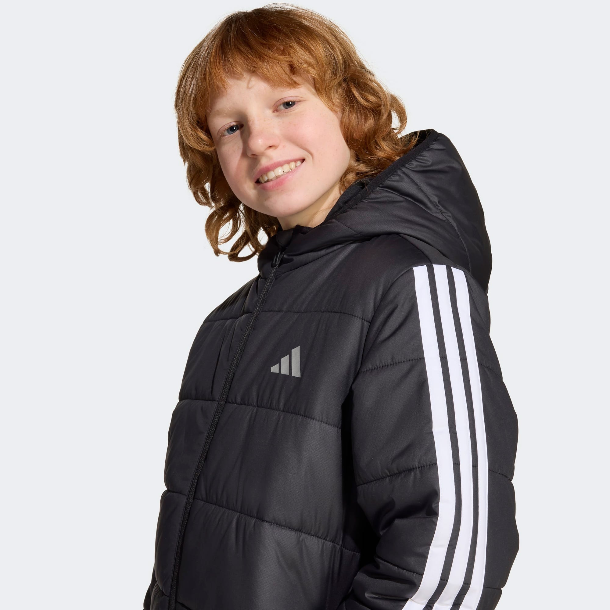 adidas Junior Essentials 3-Stripes Çocuk Siyah Mont