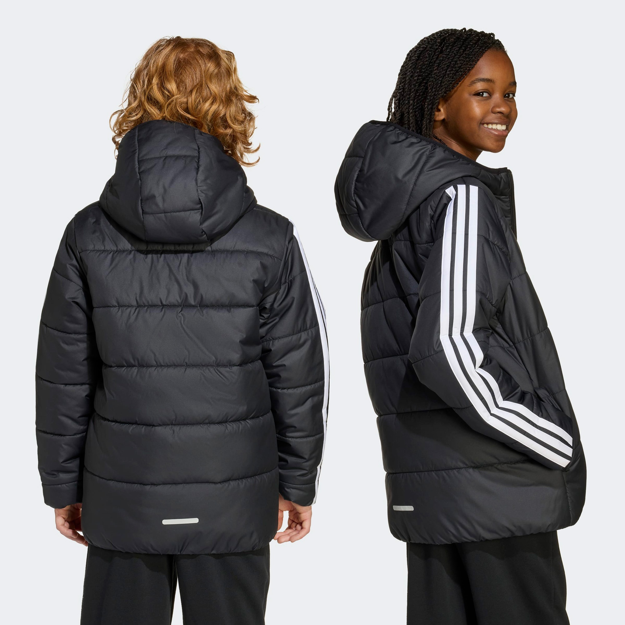 adidas Junior Essentials 3-Stripes Çocuk Siyah Mont