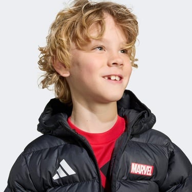  adidas Little Kids Marvel Spider-Man Çocuk Siyah Ceket