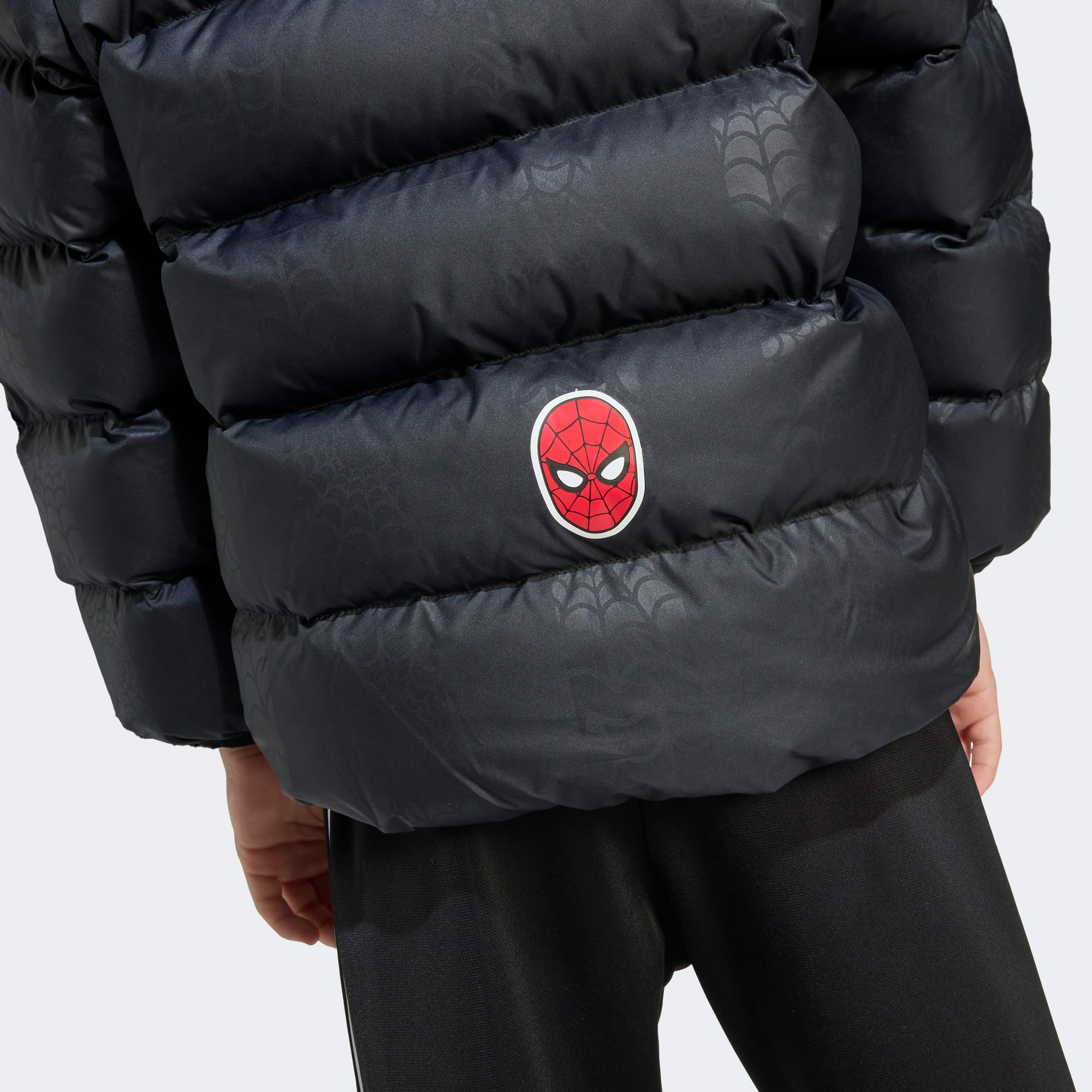 adidas Little Kids Marvel Spider-Man Çocuk Siyah Ceket