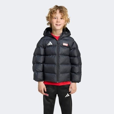  adidas Little Kids Marvel Spider-Man Çocuk Siyah Ceket