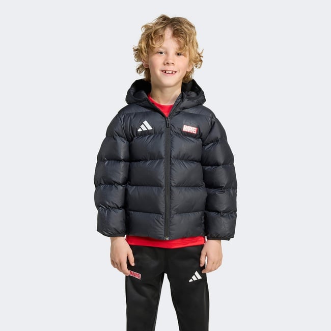  adidas Little Kids Marvel Spider-Man Çocuk Siyah Ceket