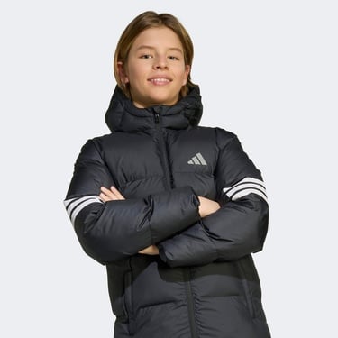  adidas Junior FI 3-Stripes Çocuk Siyah Ceket