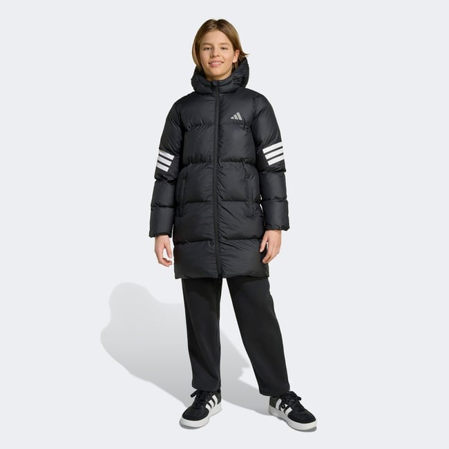  adidas Junior FI 3-Stripes Çocuk Siyah Ceket