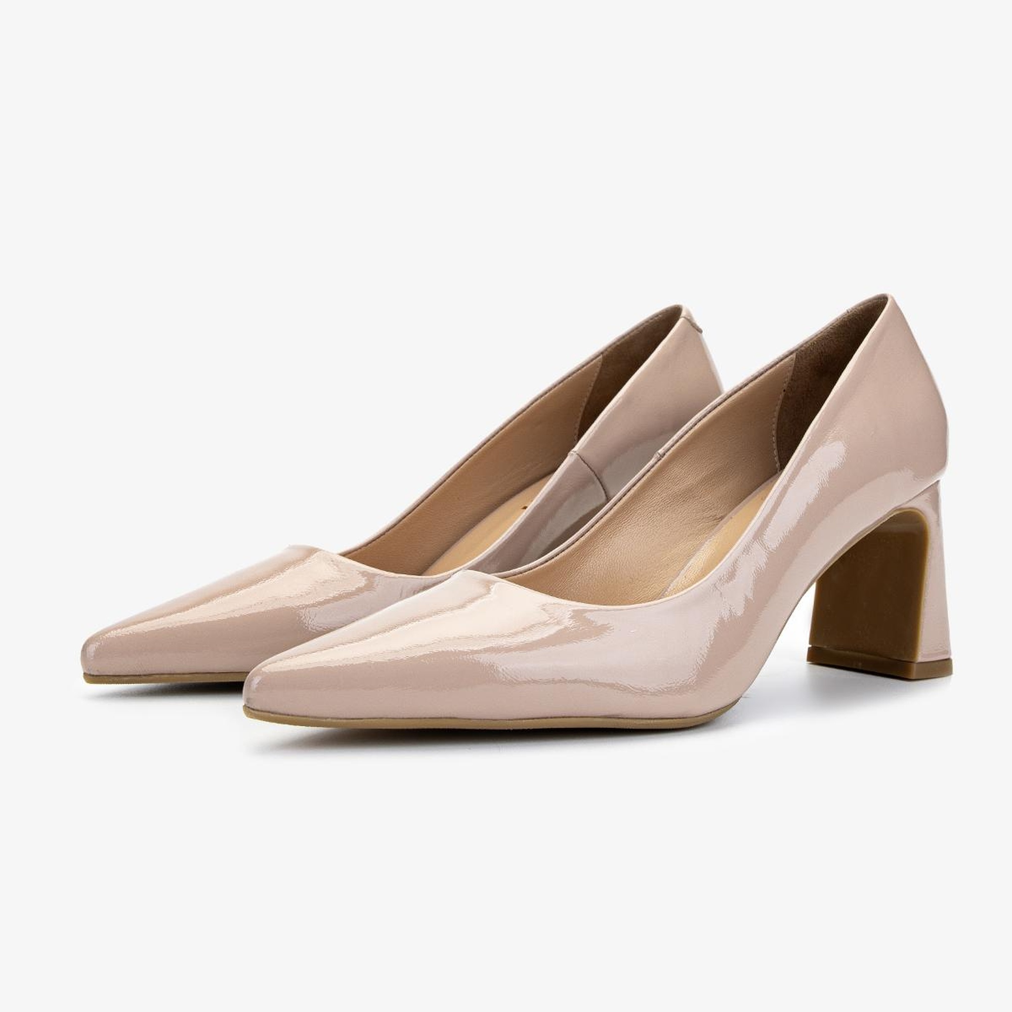 Valmenti Kadın Hakiki Deri Bej Topuklu Ayakkabı