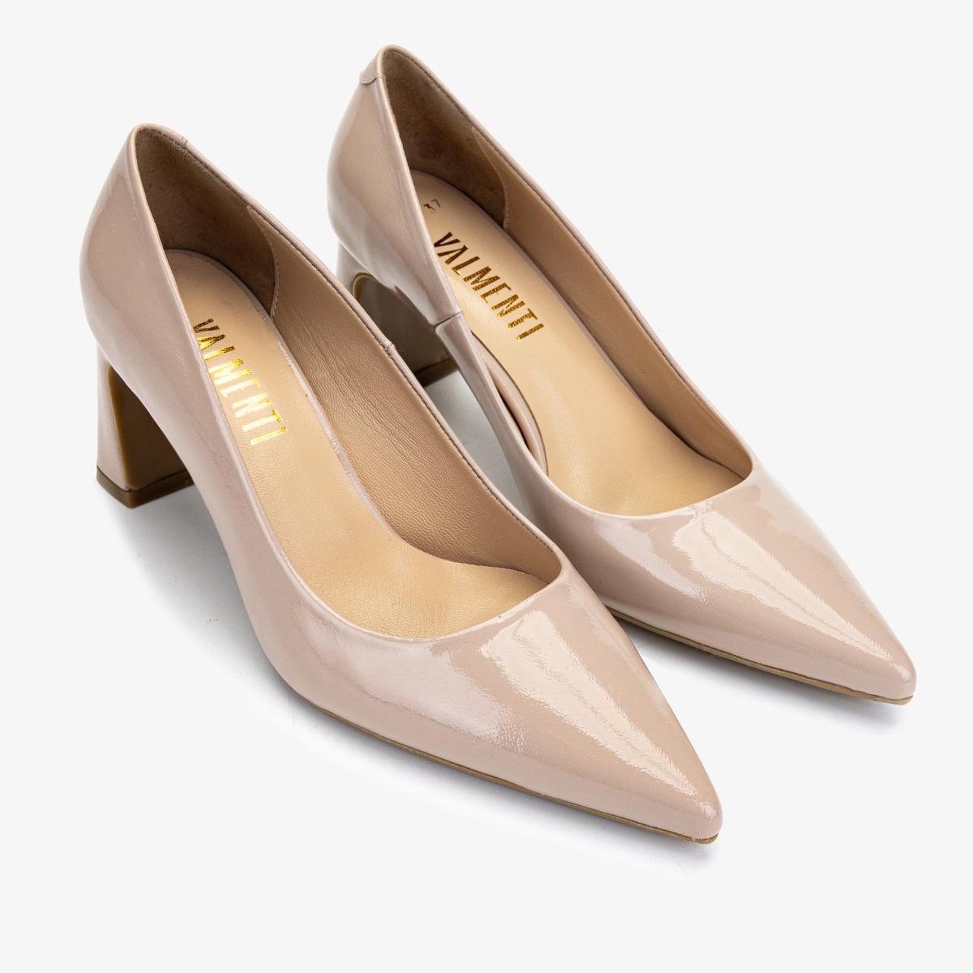 Valmenti Kadın Hakiki Deri Bej Topuklu Ayakkabı