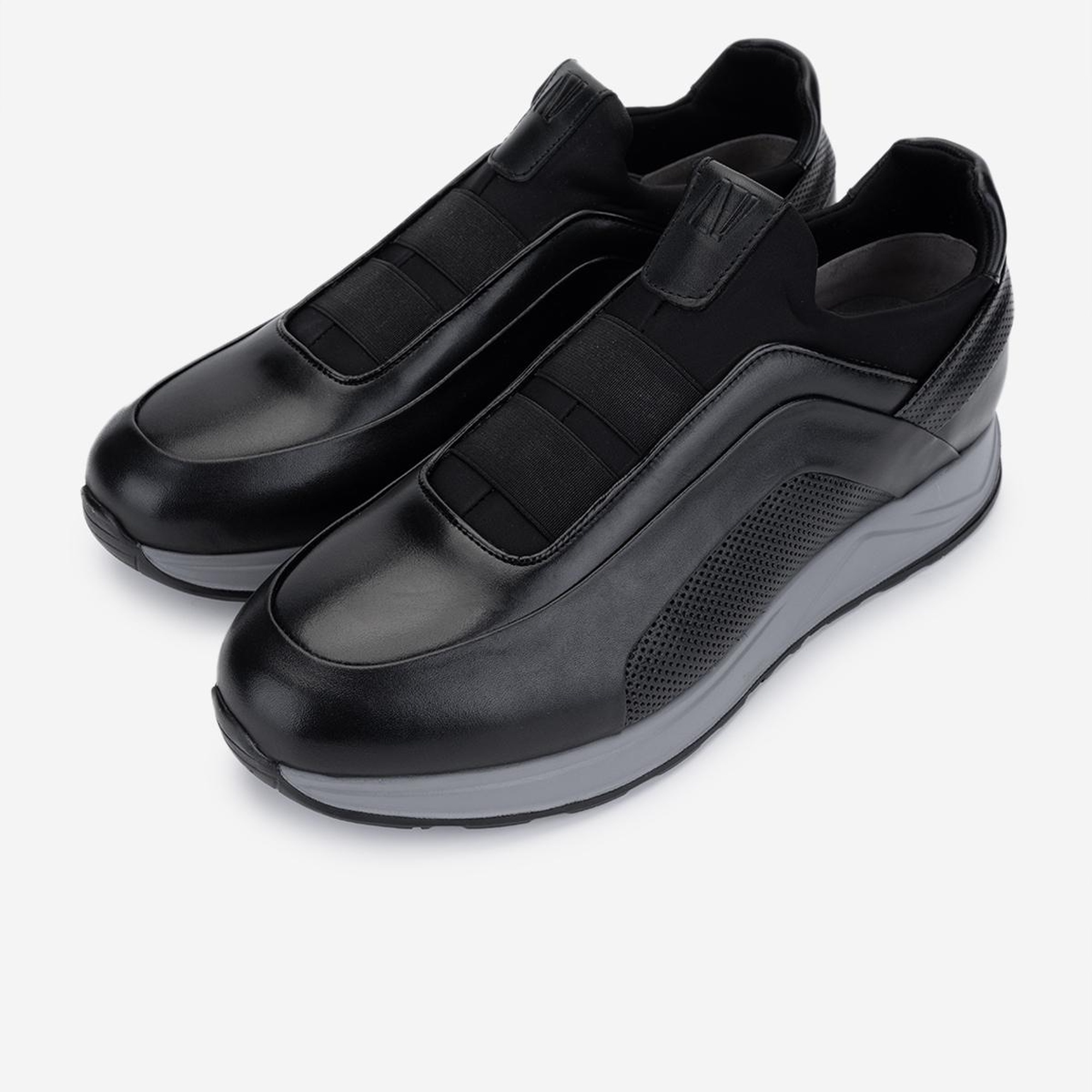 Valmenti Erkek Hakiki Deri Siyah Sneakers & Spor Ayakkabı