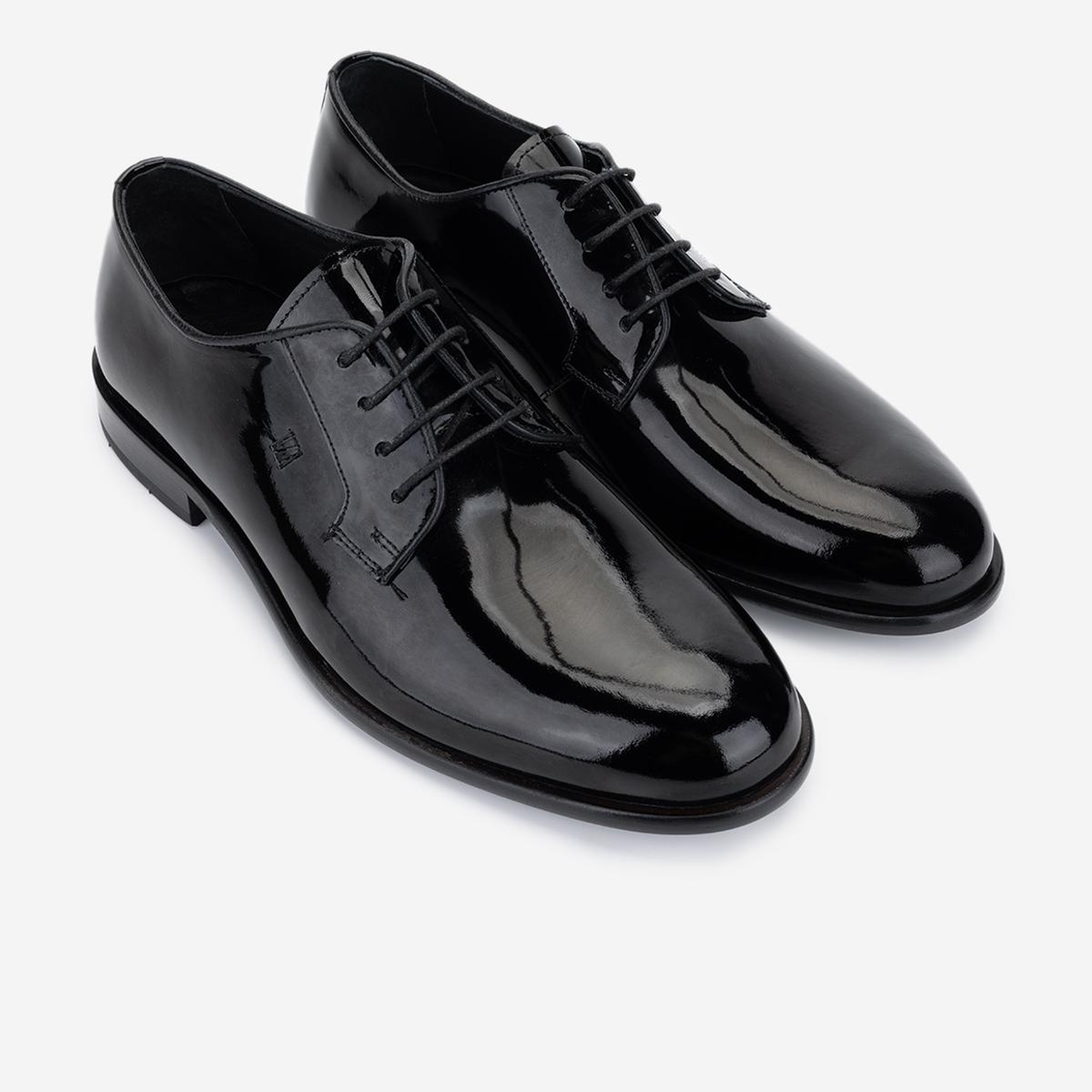 Valmenti Erkek Hakiki Deri Siyah Rugan Klasik Ayakkabı