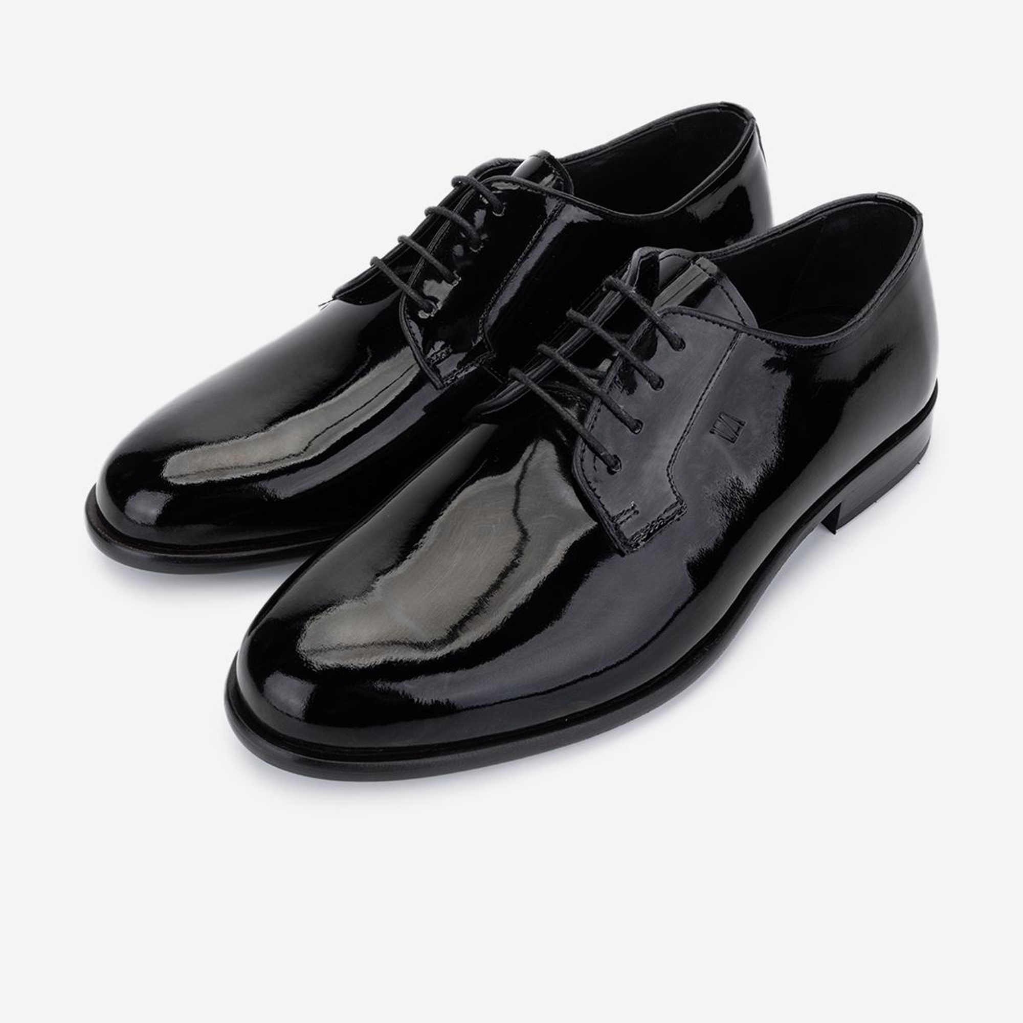 Valmenti Erkek Hakiki Deri Siyah Rugan Klasik Ayakkabı