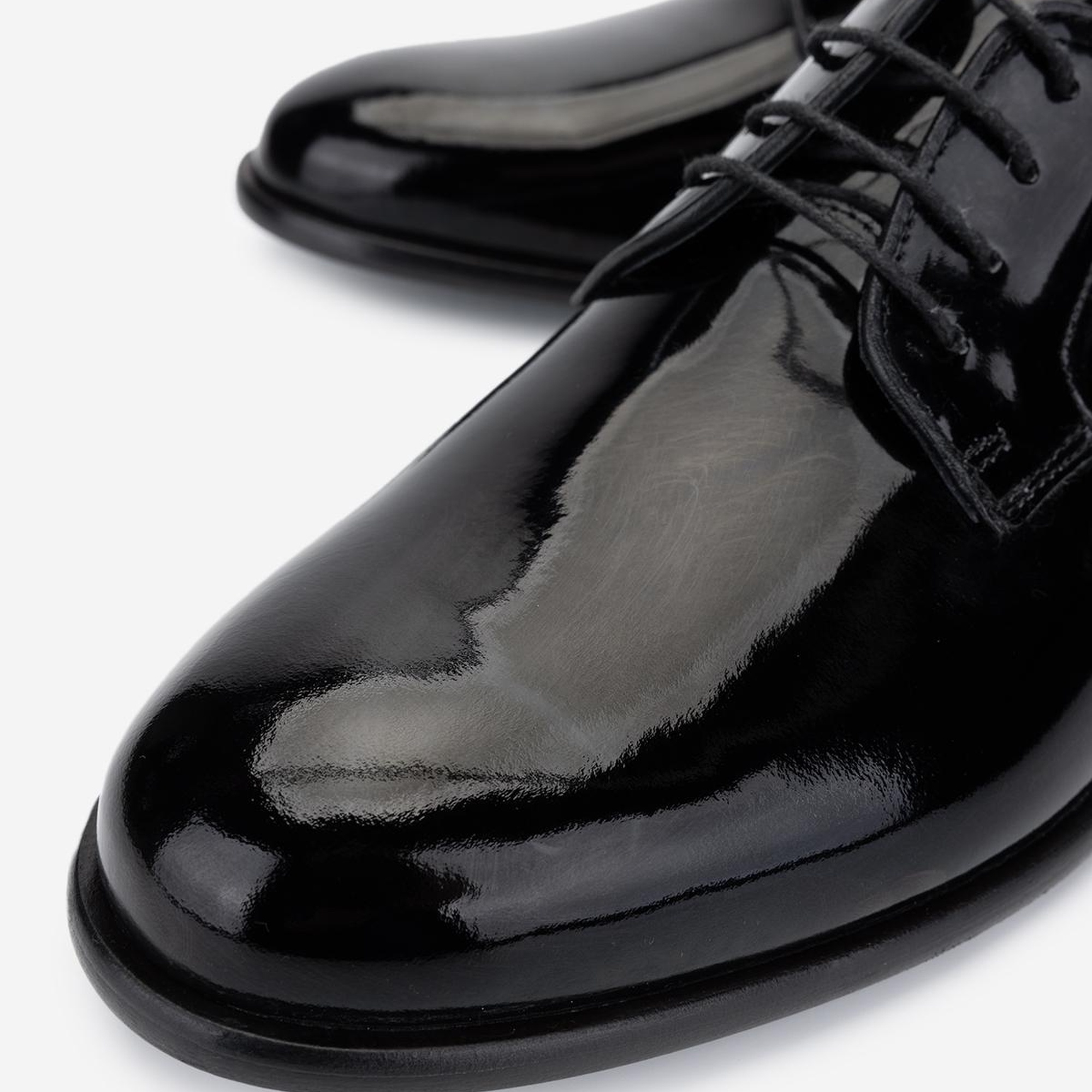 Valmenti Erkek Hakiki Deri Siyah Rugan Klasik Ayakkabı