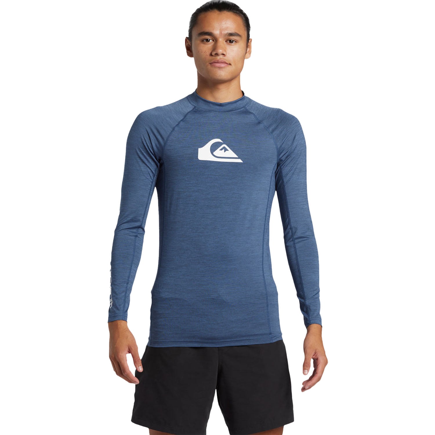  Quiksilver Everyday Upf50 Comp Ls Erkek Mavi Likra