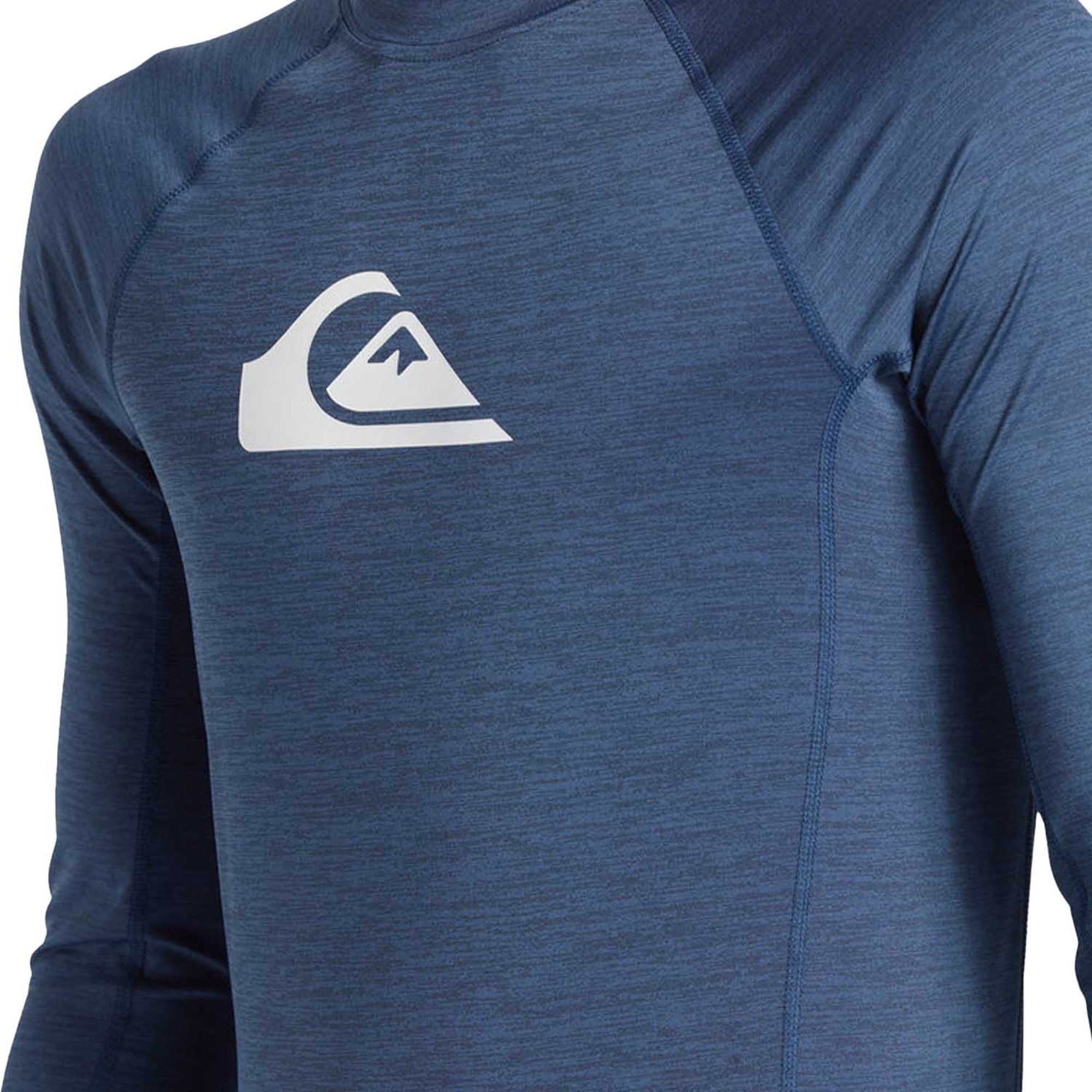Quiksilver Everyday Upf50 Comp Ls Erkek Mavi Likra