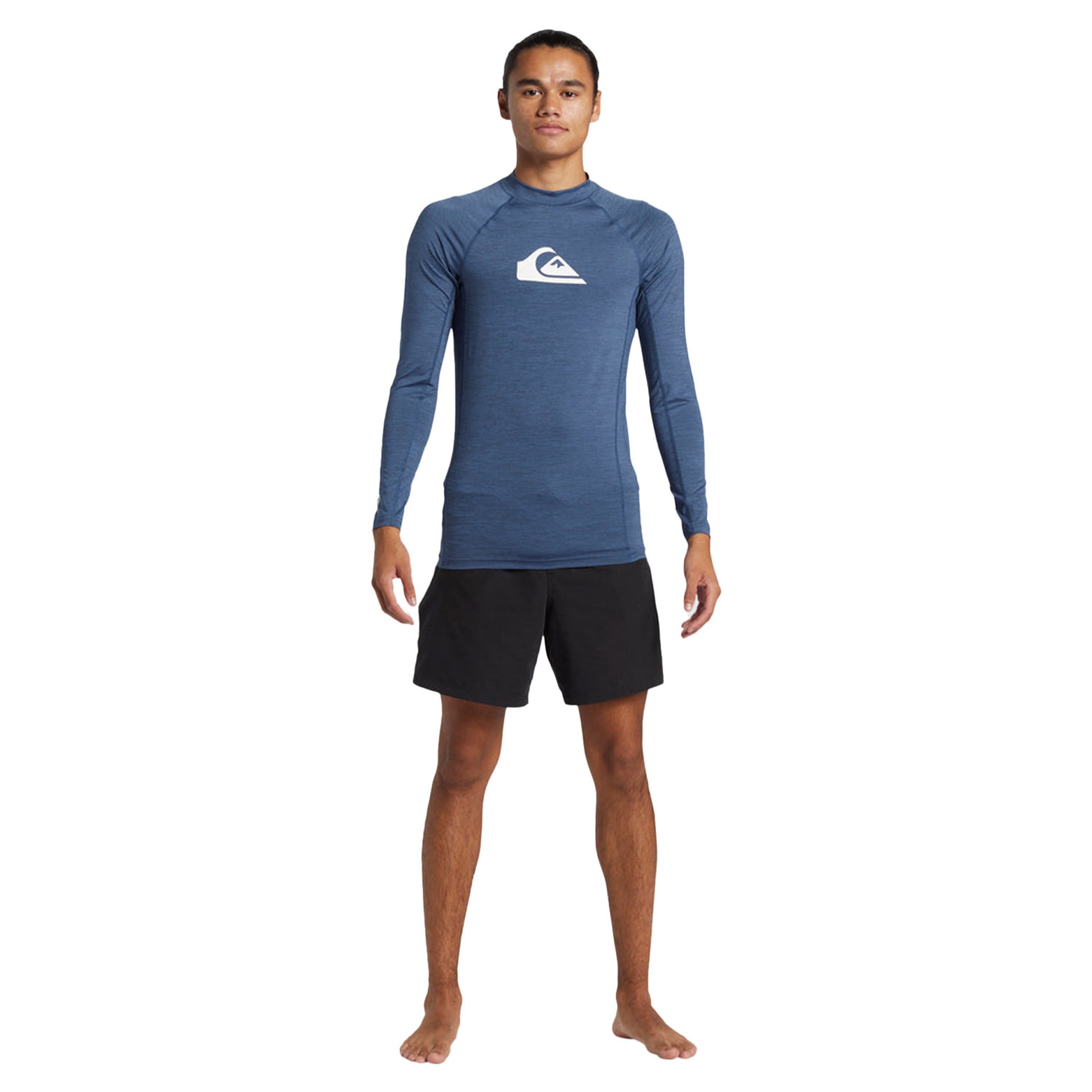 Quiksilver Everyday Upf50 Comp Ls Erkek Mavi Likra