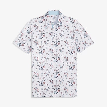  Puma Heirloom Erkek Beyaz Desenli Polo