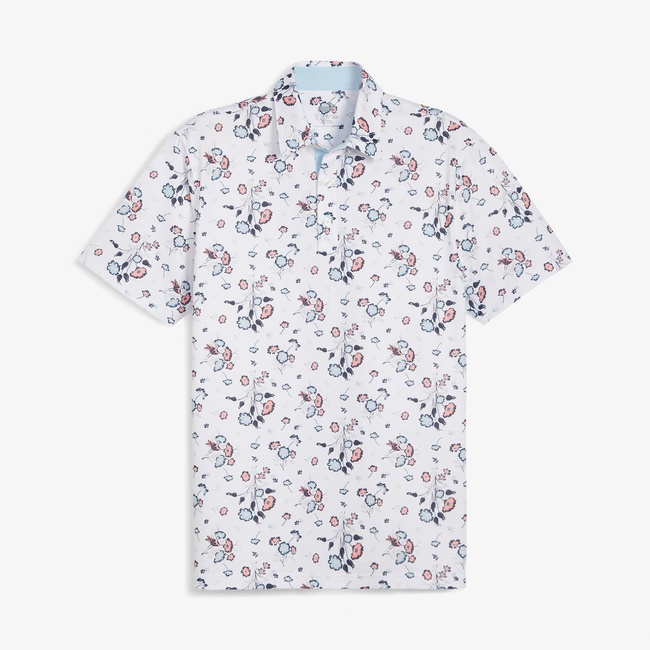  Puma Heirloom Erkek Beyaz Desenli Polo