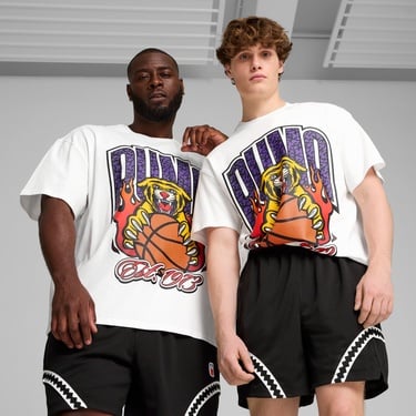  Puma Crowd Craze Erkek Beyaz Günlük T-Shirt