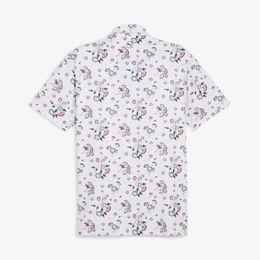  Puma Heirloom Erkek Beyaz Desenli Polo