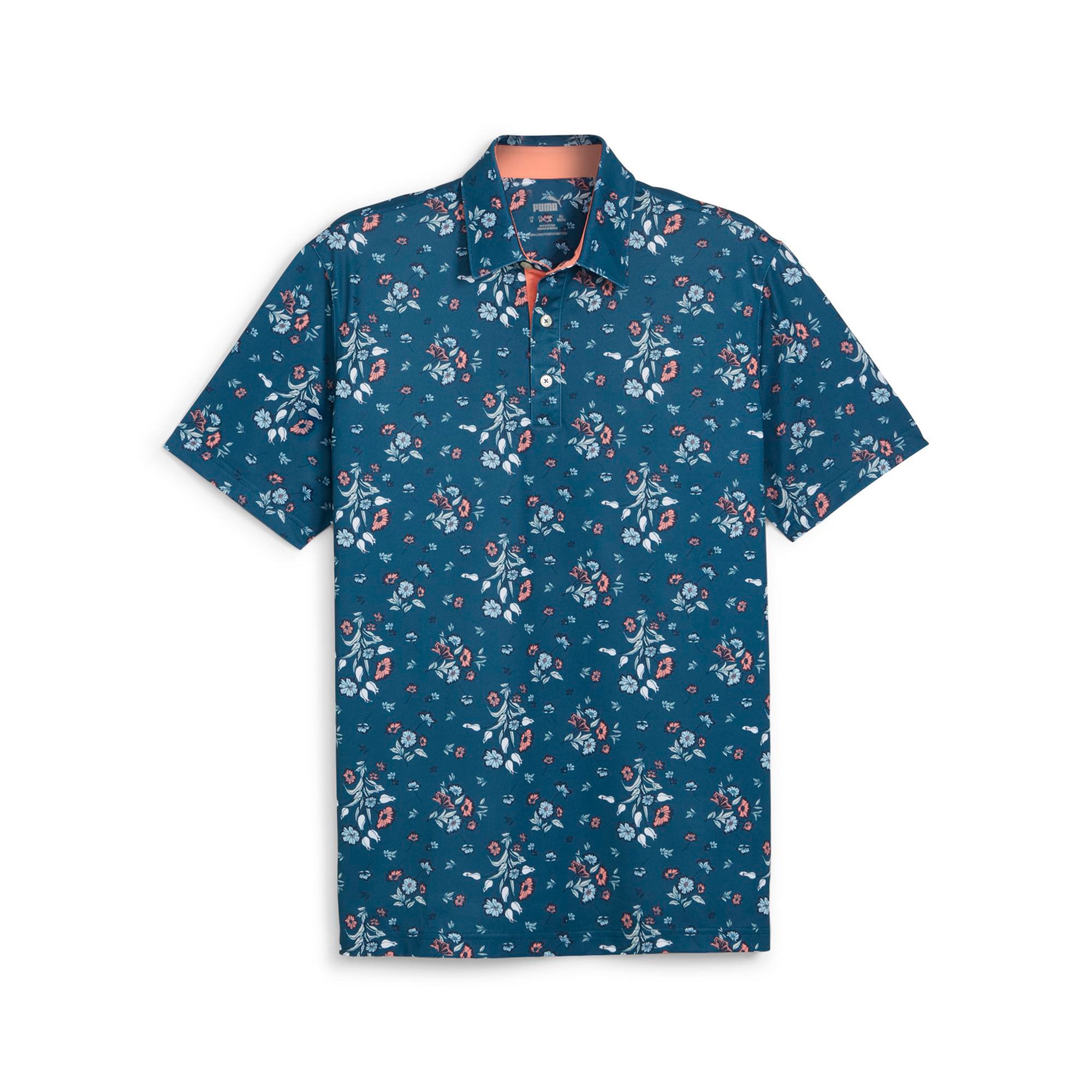 Puma Heirloom Erkek Lacivert Desenli Polo