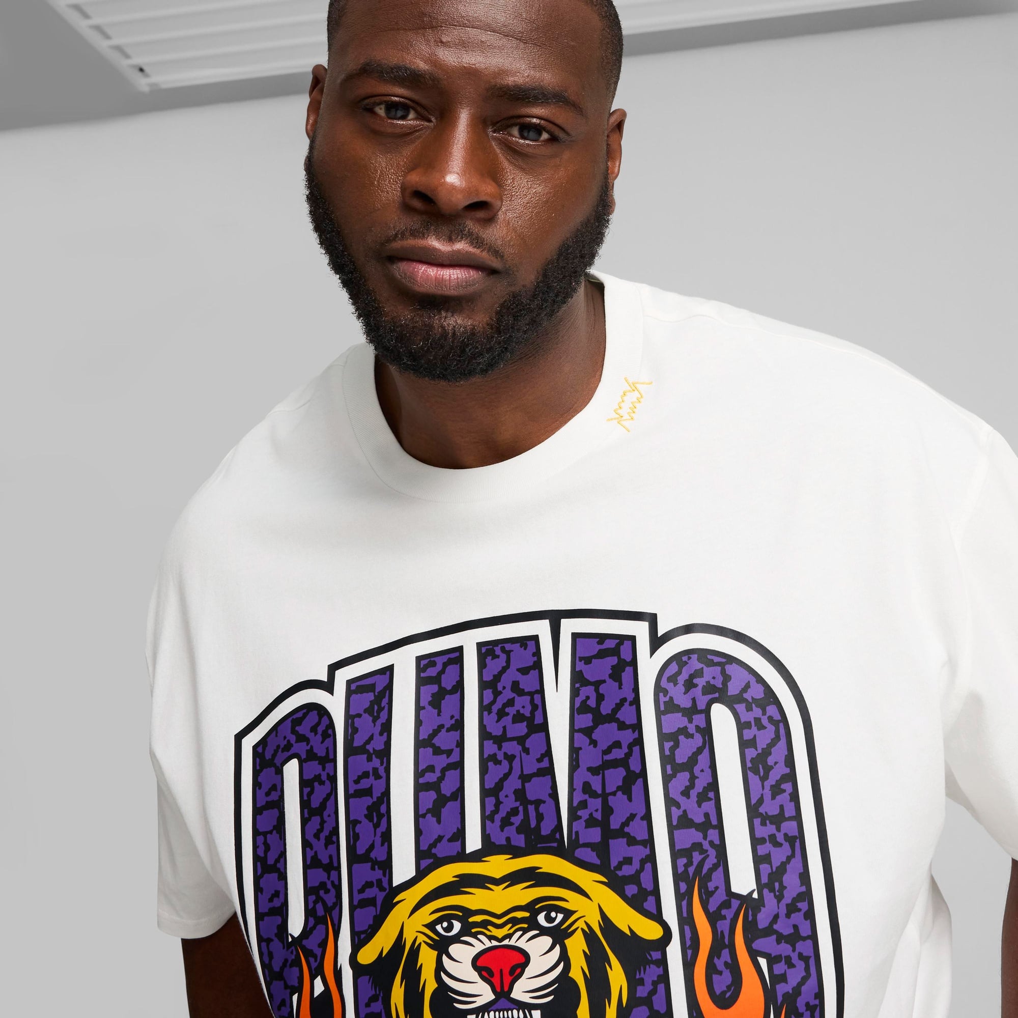 Puma Crowd Craze Erkek Beyaz Günlük T-Shirt