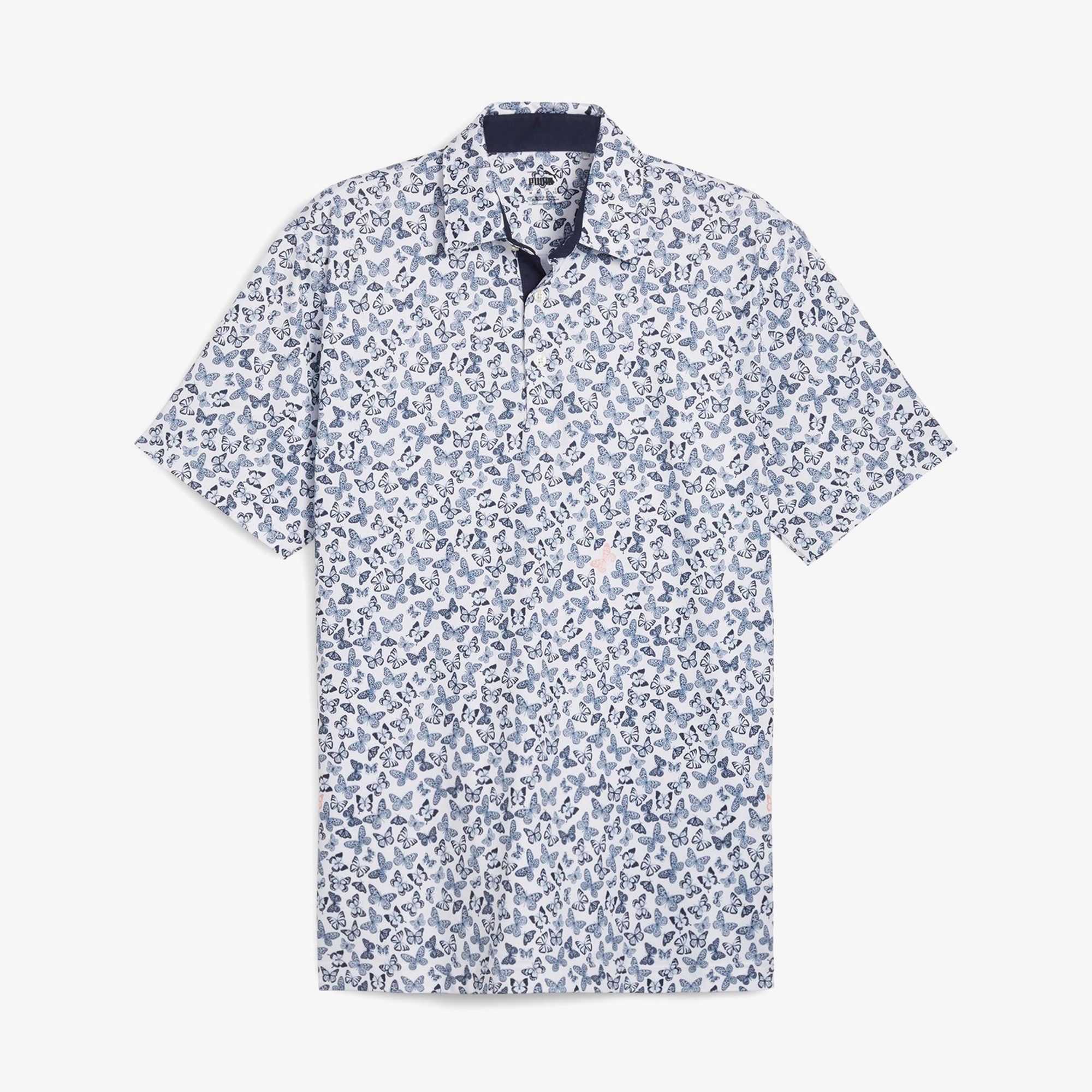 Puma Cloudspun Butterflies Erkek Beyaz Polo