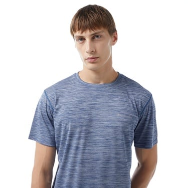  Columbia Erkek Standart Fit Mavi Antrenman T-Shirt
