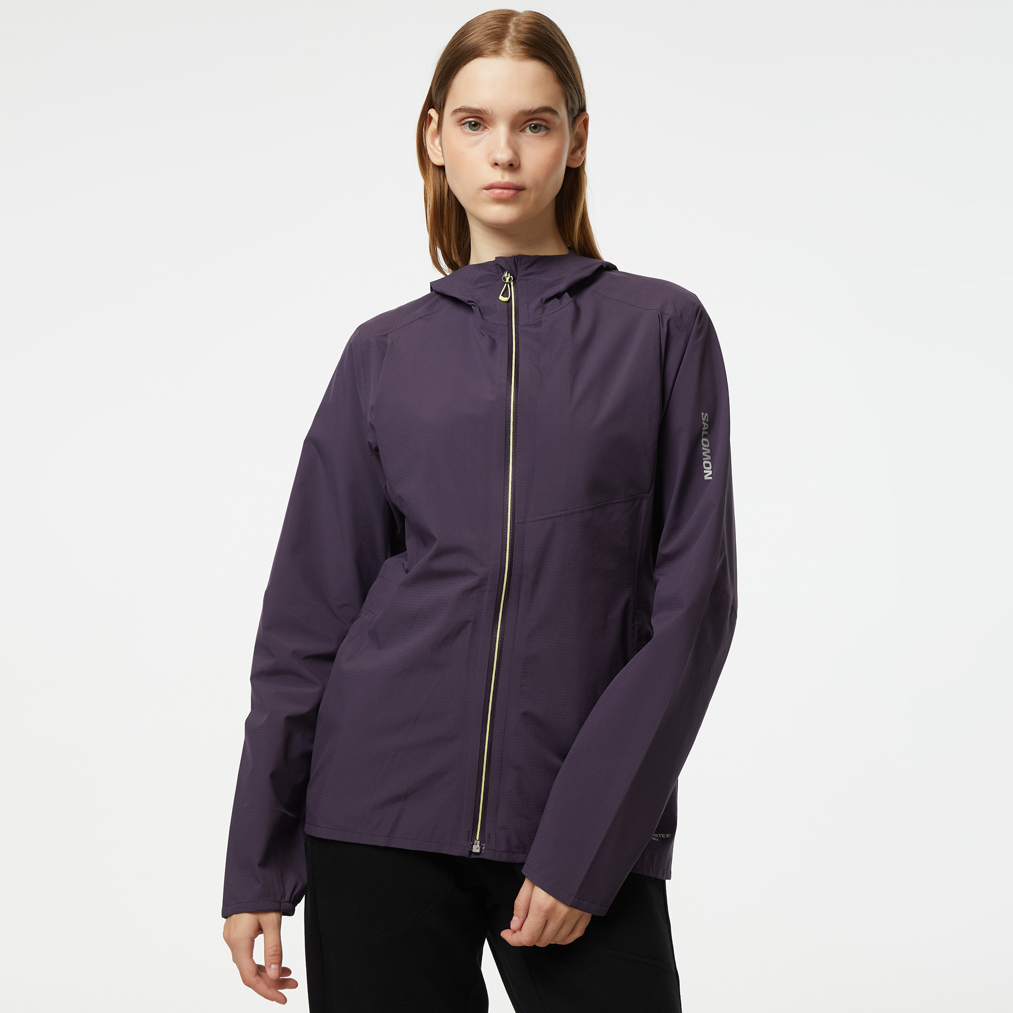  Salomon Bonatti Trail Kadın Mor Koşu Yağmurluğu