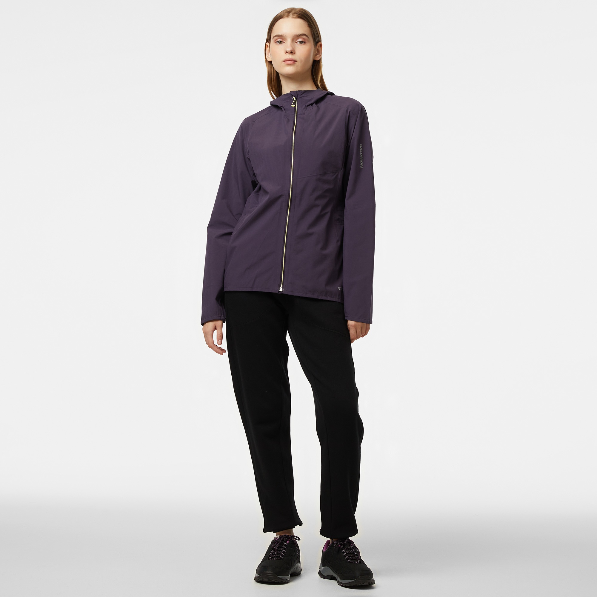 Salomon Bonatti Trail Kadın Mor Koşu Yağmurluğu