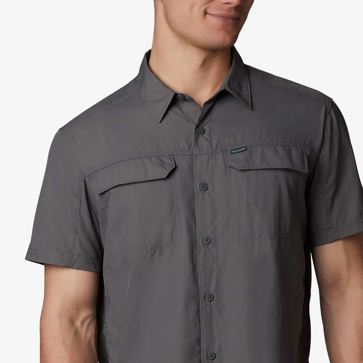  Columbia Silver Redge 2.0 Erkek Gri Kısa Kollu Gömlek