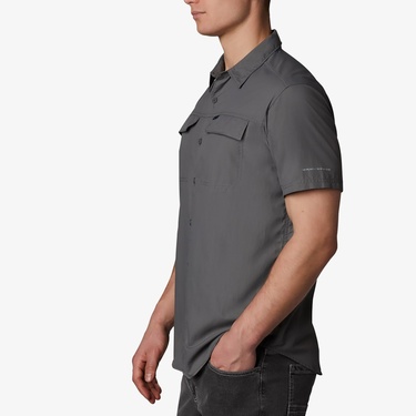  Columbia Silver Redge 2.0 Erkek Gri Kısa Kollu Gömlek