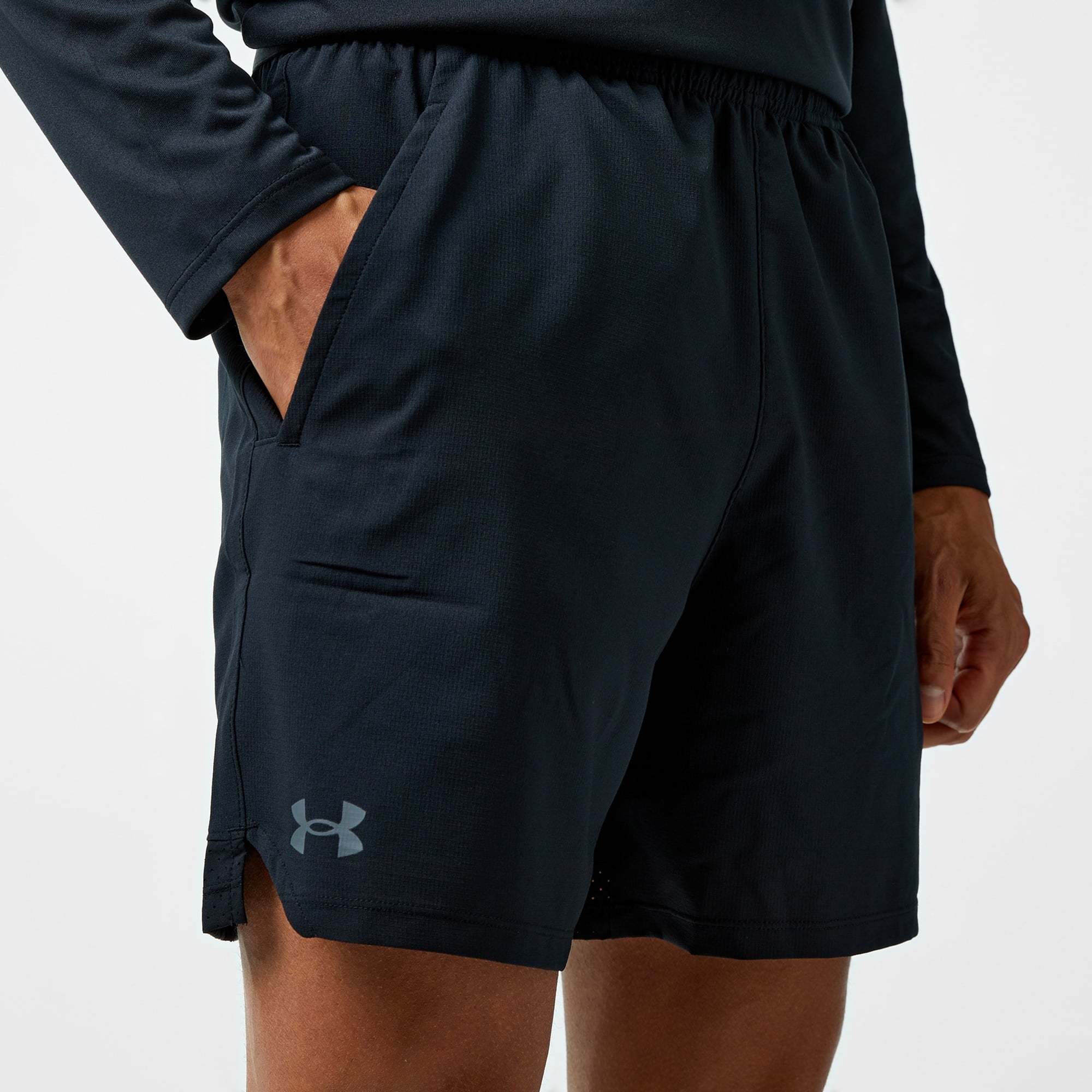 Under Armour Vanish 6 Dokuma Erkek Siyah Antrenman Şort