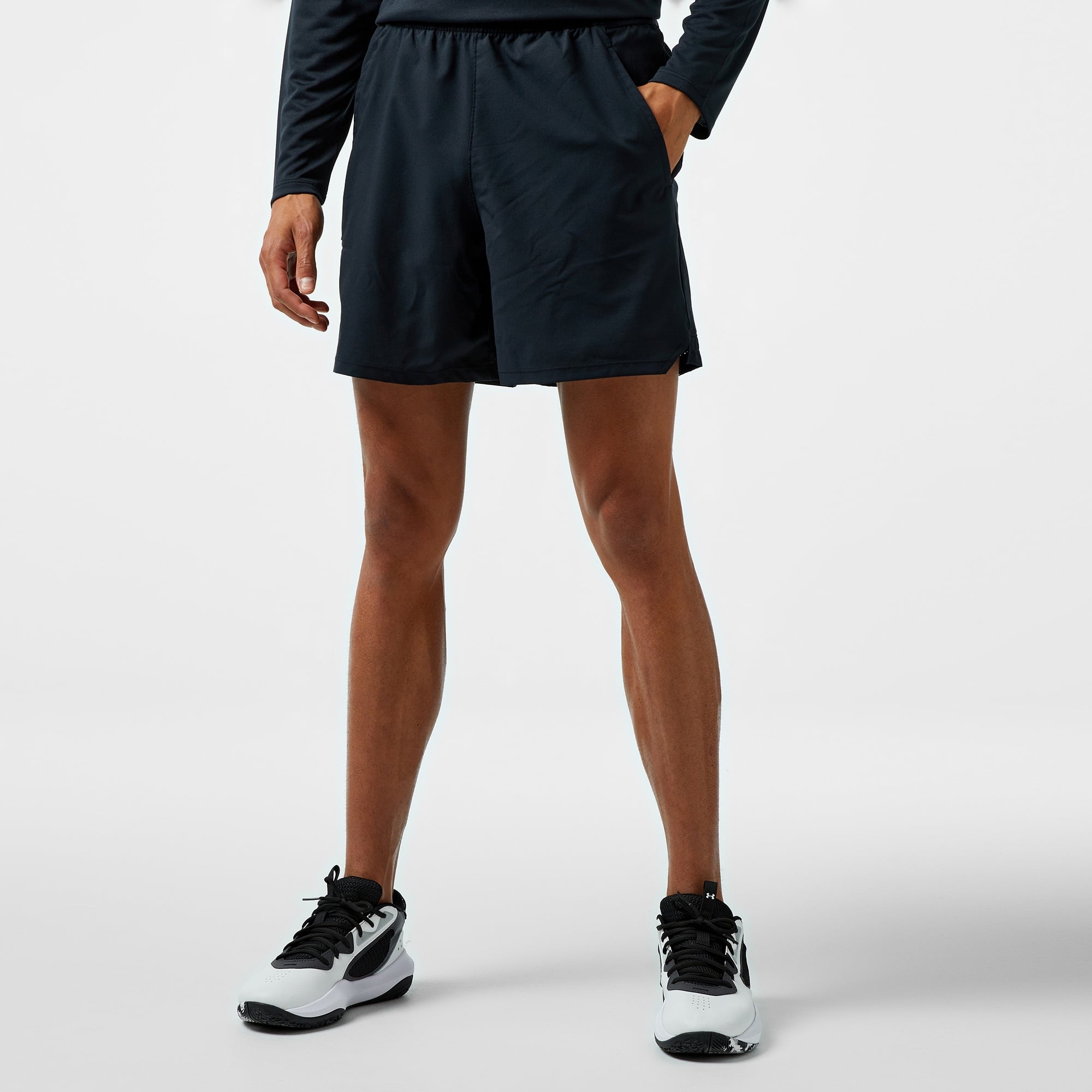 Under Armour Vanish 6 Dokuma Erkek Siyah Antrenman Şort