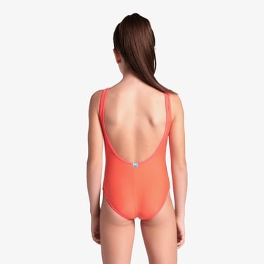  Arena Swimsuit Çocuk Turuncu Yüzücü Mayosu