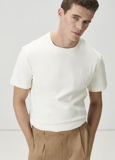  Beymen Club Erkek Krem T-shirt