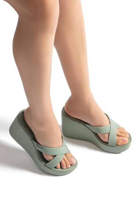  High Fashion Slide Kadın Terlik Yeşil 35/40