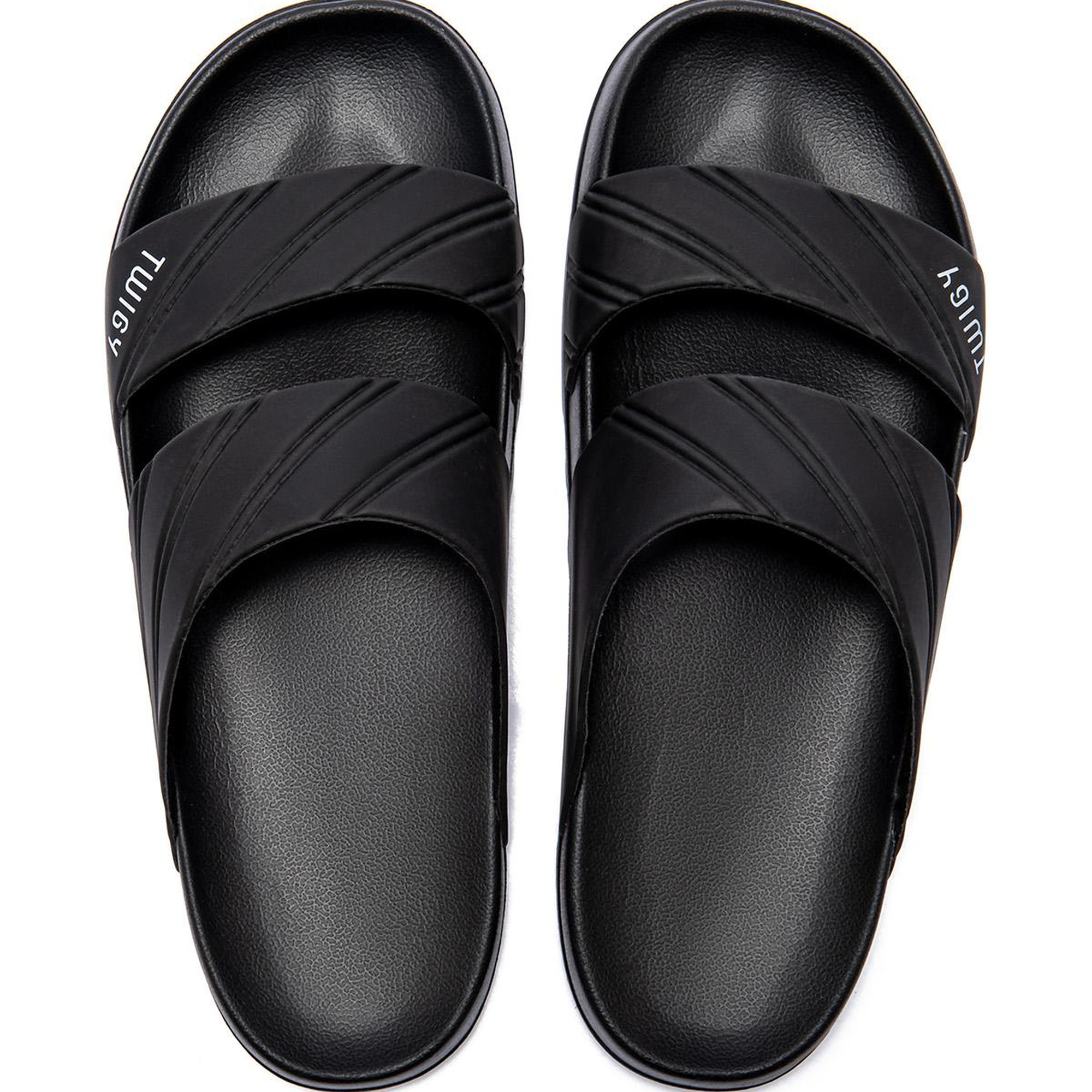 Kevin Çizgili Erkek Terlik Siyah 40/45