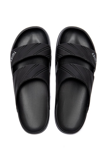  Kevin Çizgili Erkek Terlik Siyah 40/45