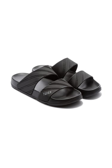  Kevin Çizgili Erkek Terlik Siyah 40/45