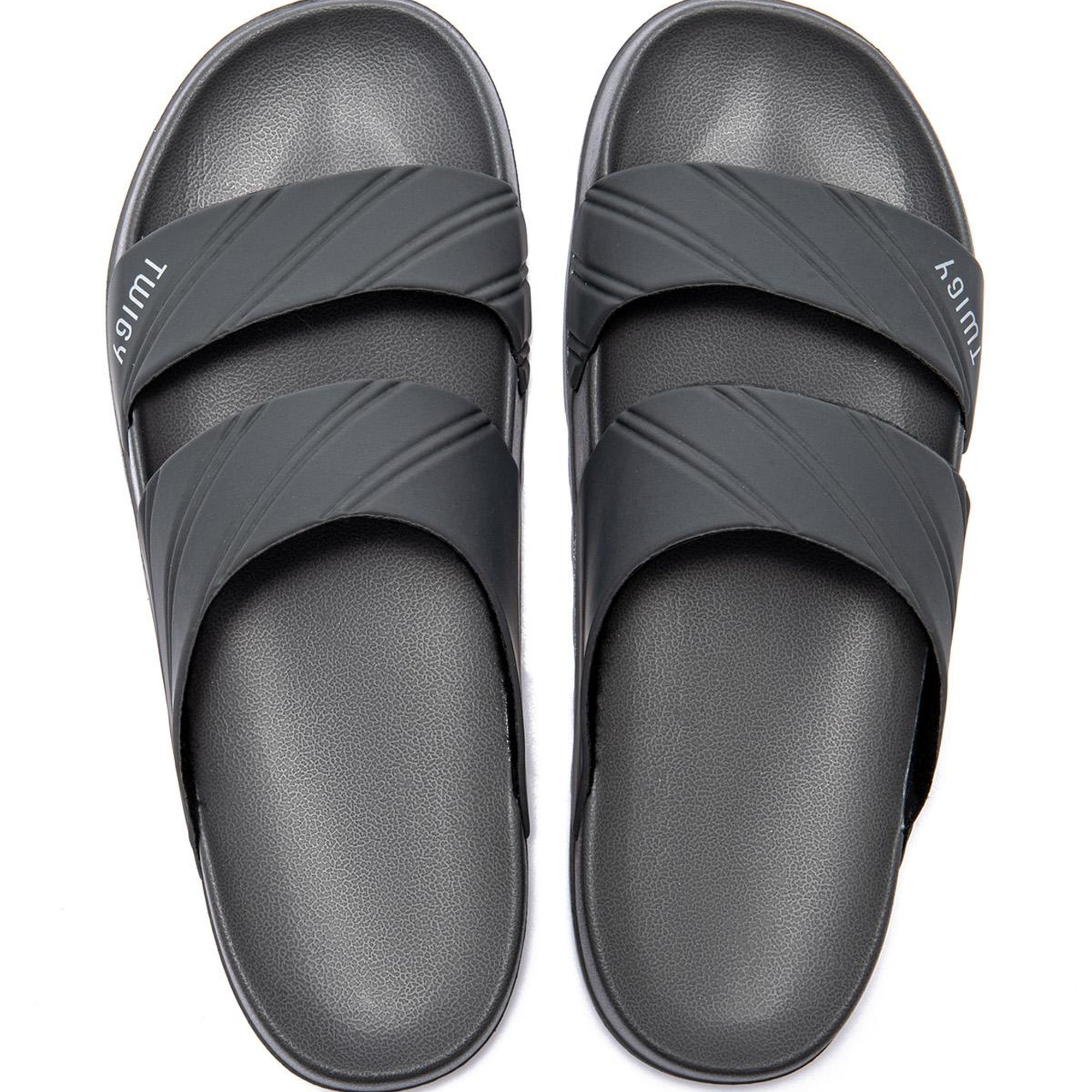 Kevin Çizgili Erkek Terlik Gri 40/45