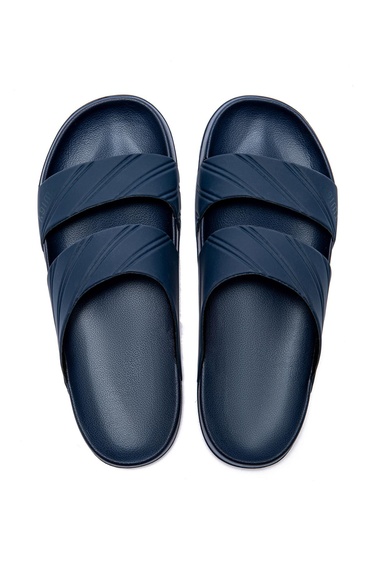  Kevin Çizgili Erkek Terlik Lacivert 40/45