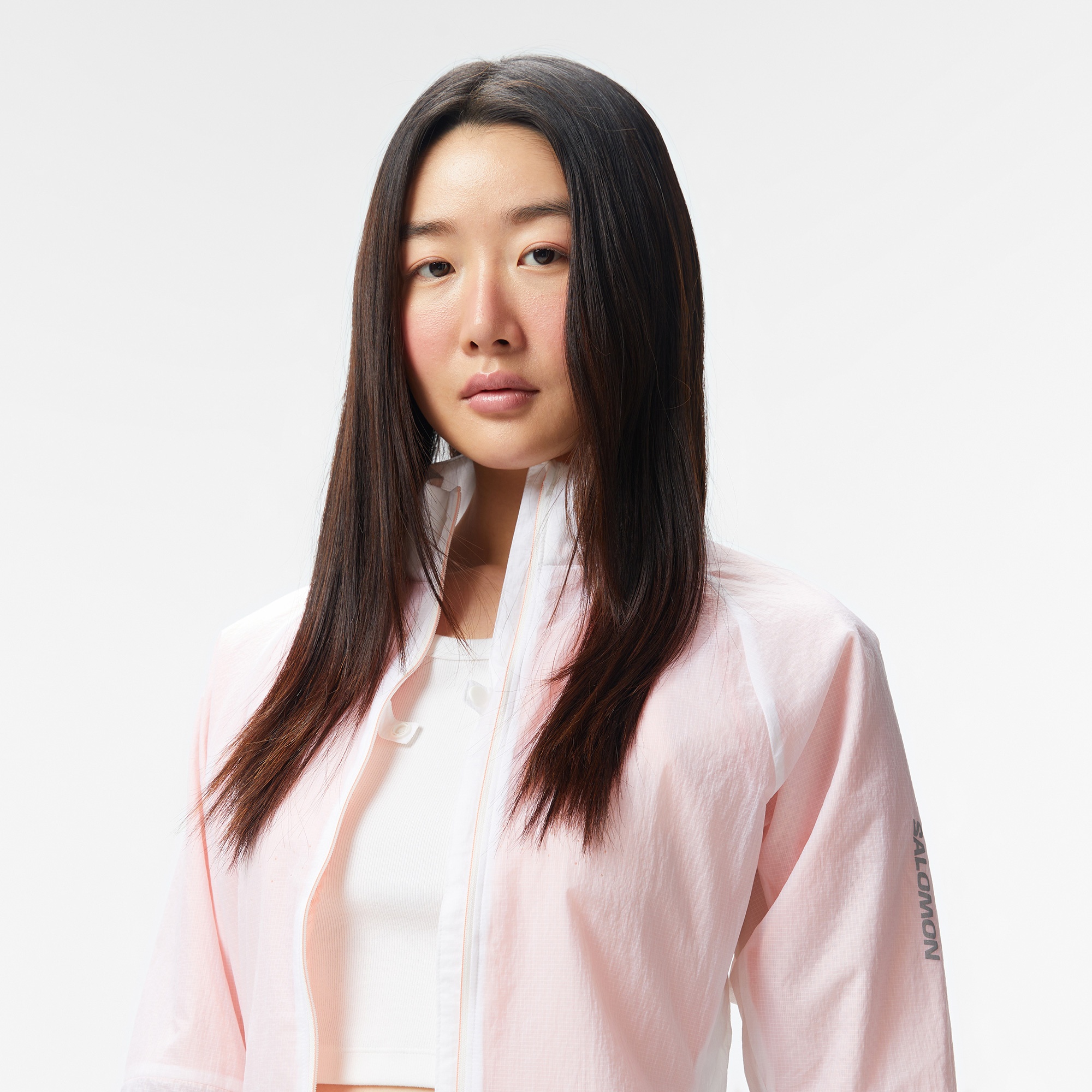 Salomon Sense Flow Kadın Beyaz Koşu Yağmurluğu