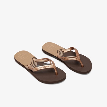  Havaianas Hav. Elegance Print Kadın Kahverengi Terlik