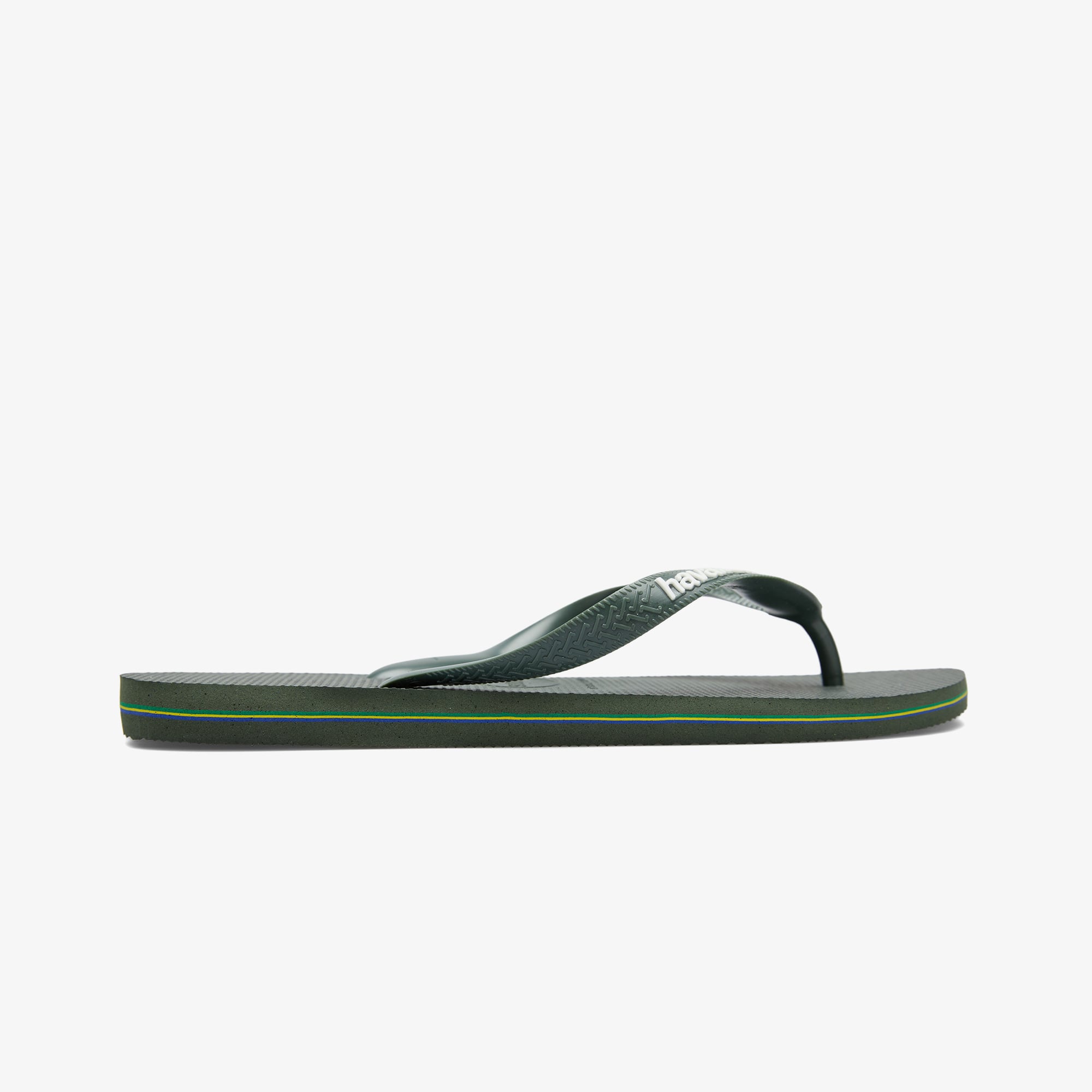  Havaianas Brasil Logo Erkek Yeşil Terlik