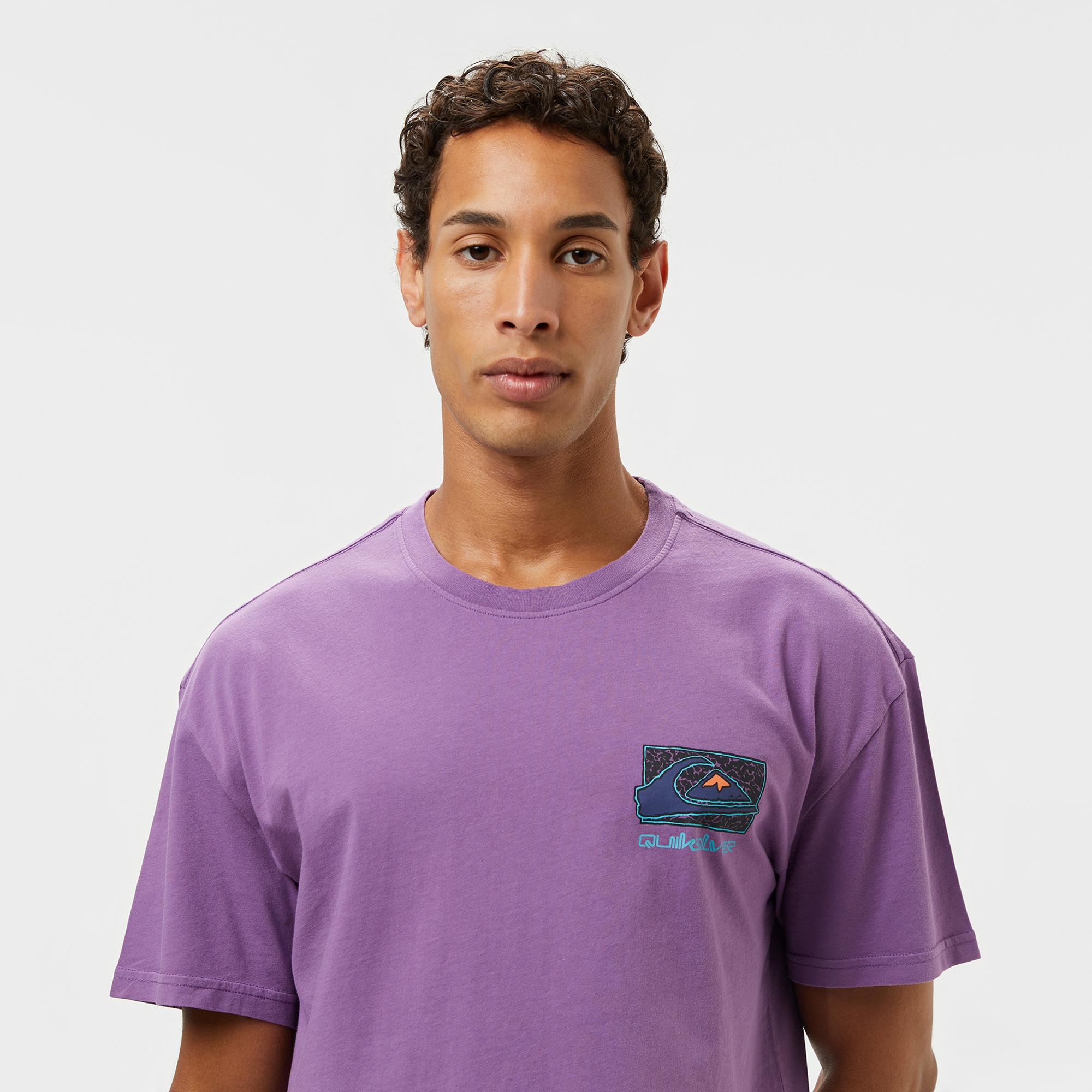 Quiksilver Spin Cycle Erkek Pembe Günlük T-Shirt