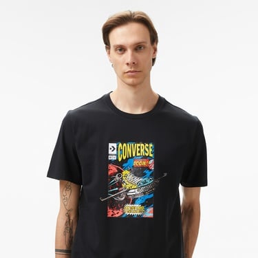  Converse Comic Cover Erkek Siyah T-Shirt