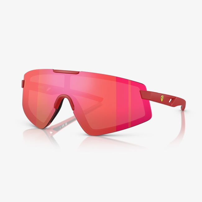  Scuderia Ferrari Injected Erkek Kırmızı Güneş Gözlüğü