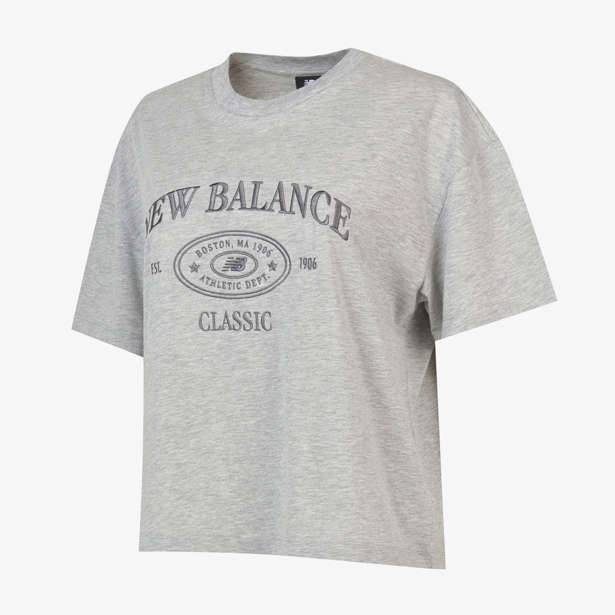 New Balance Lifestyle Kadın Gri T-Shirt