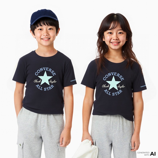  Converse Chuck Taylor Çocuk Siyah T-Shirt